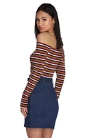 All That Stripe Crop Top