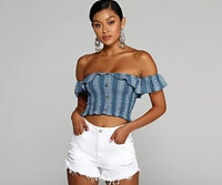 Boho Chic Off The Shoulder Top