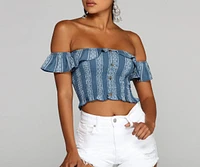 Boho Chic Off The Shoulder Top