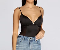 Bad Gal Satin Bodysuit