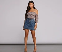 Pretty Paisley Crop Top