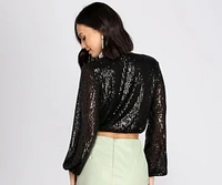 Stylish Stunner Sequin Top