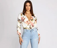 Floral Head Over Heels Bodysuit