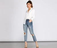 Classic Vibe Button Up Blouse