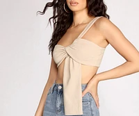 Major Babe One Shoulder Crop Top