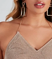 Luxe Life Chainmail Crop Top