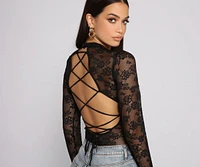 Living For Lace Strappy Back Bodysuit