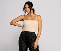 So Chic Corset Sleeveless Top