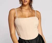 So Chic Corset Sleeveless Top