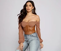 Chic Fashionista Cropped Corset