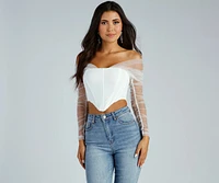 Chic Style Moment Cropped Corset Top