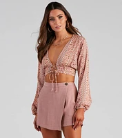 Bohemian Flair Paisley Crop Top