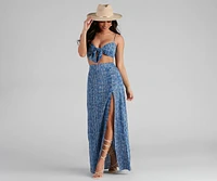 Girl's Trip Boho Tie-Front Top