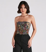 Not Your Grandma's Floral Corset Top