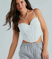 Hello Darling Sweetheart Lace Bustier