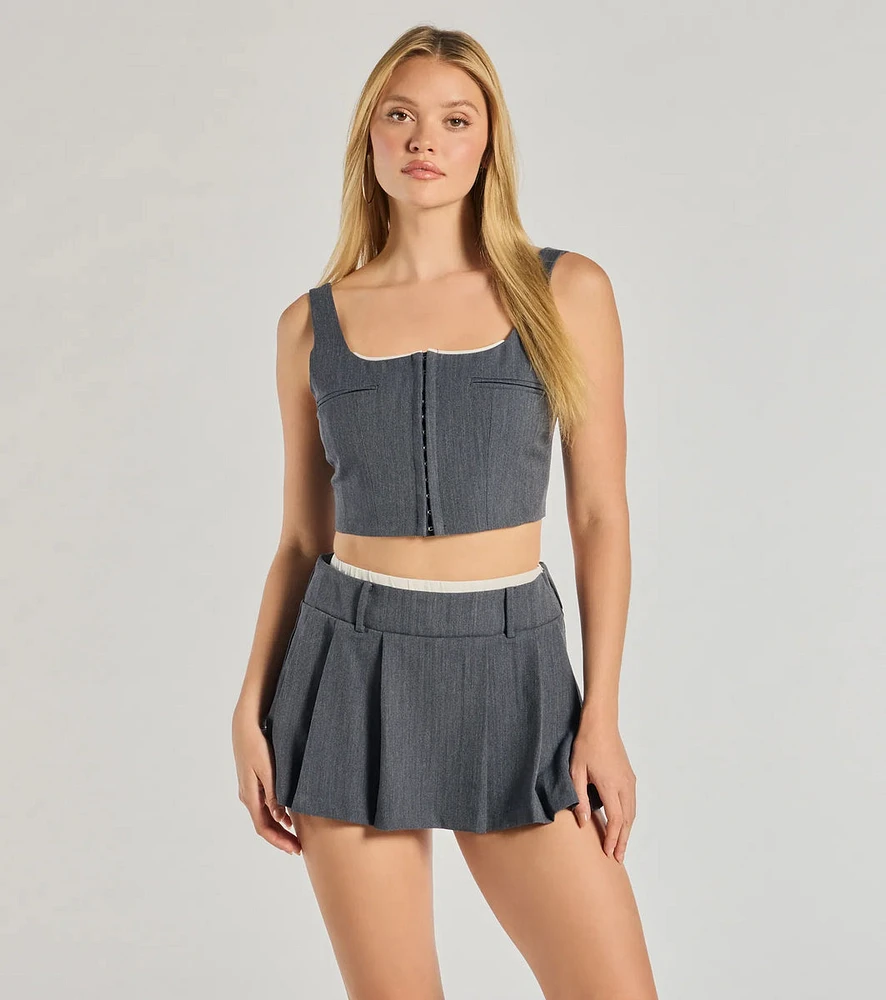 Keep It Casual Square Neck Cropped Tank Top