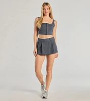 Keep It Casual Square Neck Cropped Tank Top