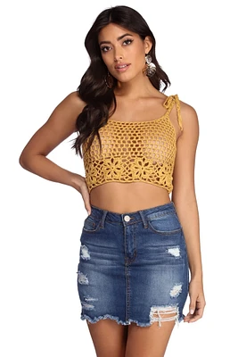 Slay Crochet Crop Top