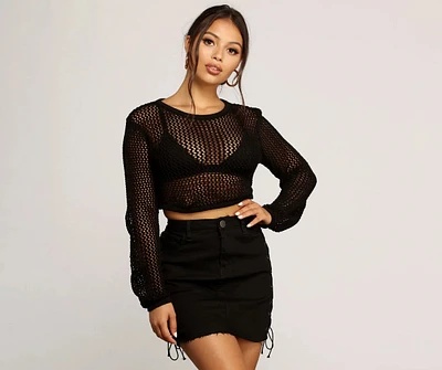 Crochet And Cropped Top