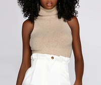 Keeping Knit Basic Cropped Sweater