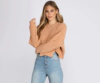 Crisp Days Chenille Pullover