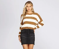 Stay Striped Chenille Sweater