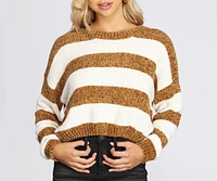 Stay Striped Chenille Sweater