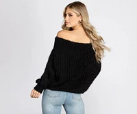 Knit Off The Shoulder Sweater