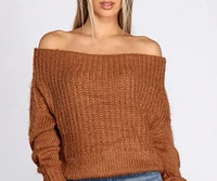 Knit Off Shoulder Sweater