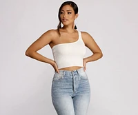 One Shoulder Wonder Crop Top