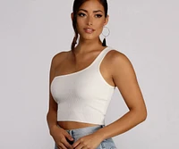 One Shoulder Wonder Crop Top