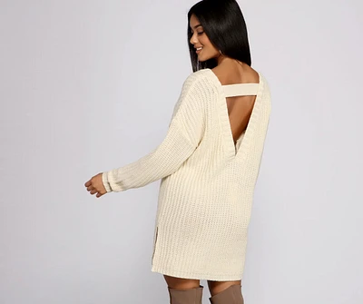 Cozy Knit Long Sleeve Tunic