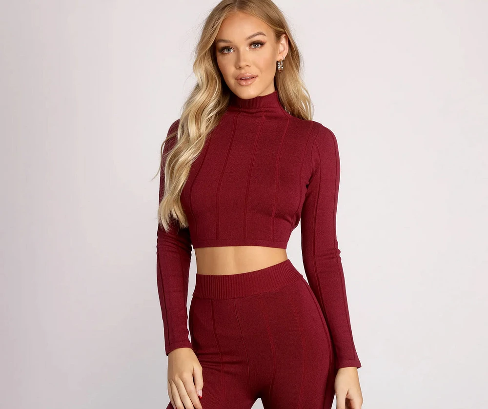 Basic Ribbed Open Back Crop Top