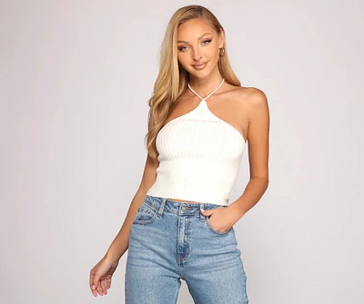 Chic Beauty Halter Crop Top