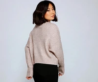 Cozy Up Waffle Knit Sweater