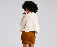 All The Cozy Vibes Cable Knit Sweater