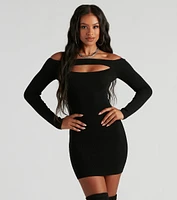 Leave Em' Breathless Sweater Dress