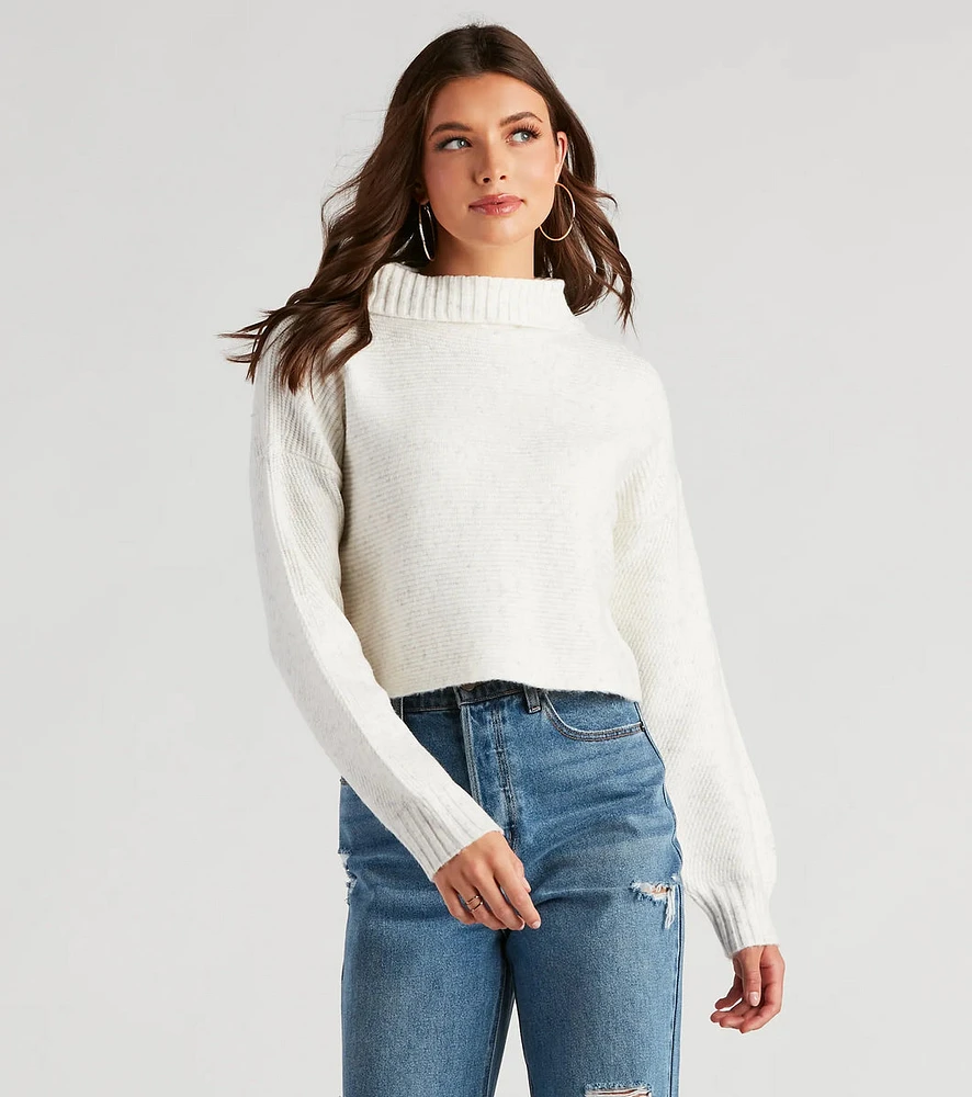 Got It Covered Surplice Sweater