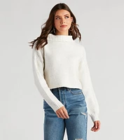 Got It Covered Surplice Sweater