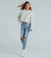 Second Look Turtleneck Open Back Sweater