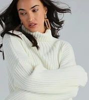 Let's Get Together Turtleneck Crop Sweater