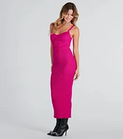 Fashionable Chic Sweater Maxi Dress