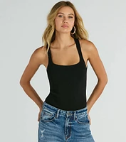 Sexy Comeback Sleeveless Cutout Back Bodysuit