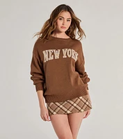 So New York Oversized Pullover Sweater