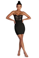 Lace To Midnight Bandage Dress