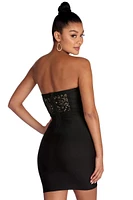 Lace To Midnight Bandage Dress