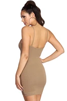 Step Up Ribbed Mini Dress