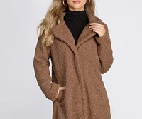 Extra Long Teddy Trench Coat