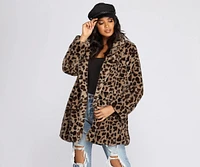 Fierce Leopard Faux Fur Jacket