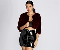 All The Fur Cropped Jacket